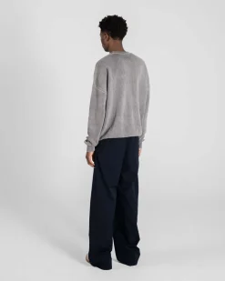 Fisherman Knit Washed Grey