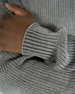 Fisherman Knit Washed Grey
