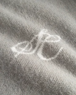 Full-zip Sweater Light grey