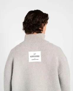 Full-zip Sweater Light grey