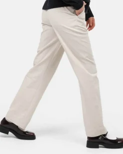 Heavyweight Hørbukser Højtaljede Beige