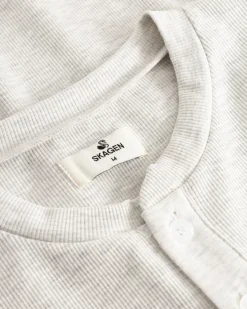 Henley Long Sleeve Heather Grey