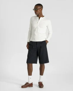 Henley Long Sleeve White