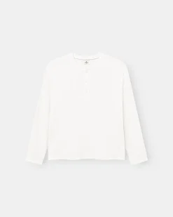Henley Long Sleeve White