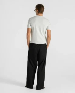 Henley Short Sleeve Heather Grey