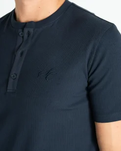 Henley Short Sleeve Navy