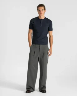Henley Short Sleeve Navy