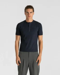 Henley Short Sleeve Navy