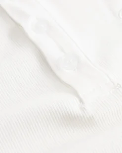 Henley Tank Top White