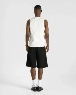 Henley Tank Top White