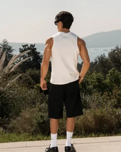 Henley Tank Top White