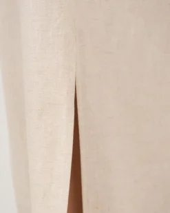 Hør Nederdel Beige