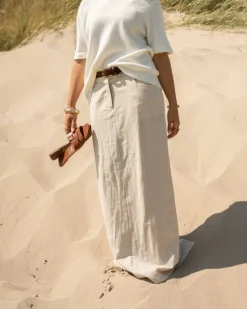 Hør Nederdel Beige