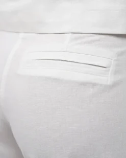 Hør Suitpants Hvid