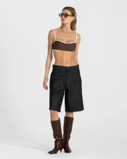 Jorts Darkwash Selvedge dame