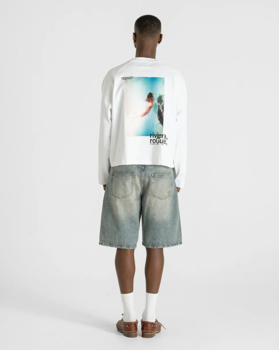 Jorts Light Blue Vintage Wash