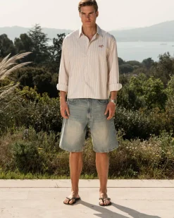 Jorts Light Blue Vintage Wash