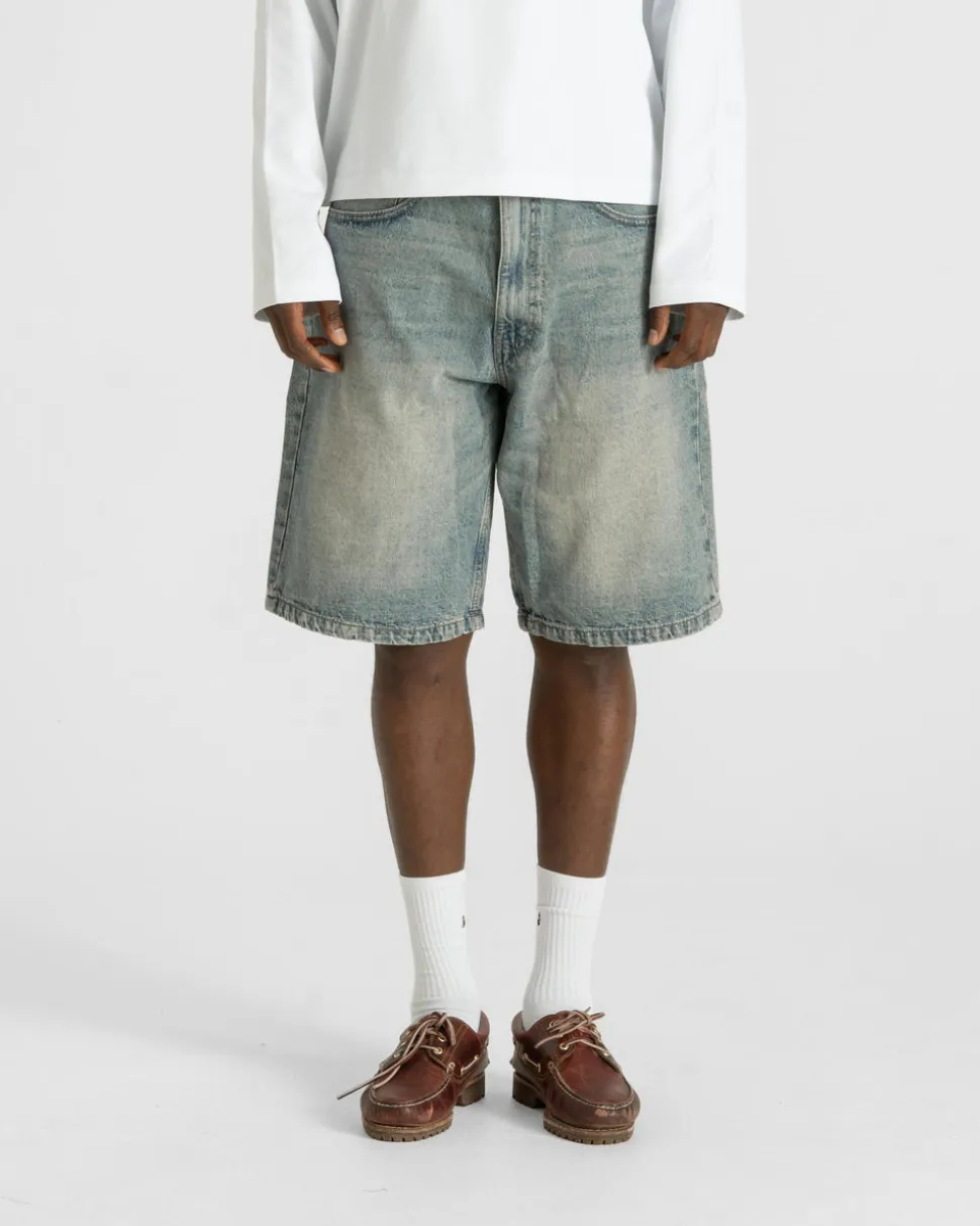 Jorts Light Blue Vintage Wash