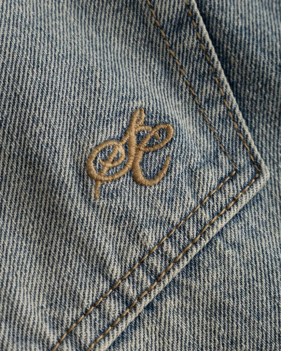 Jorts Light Blue Vintage Wash