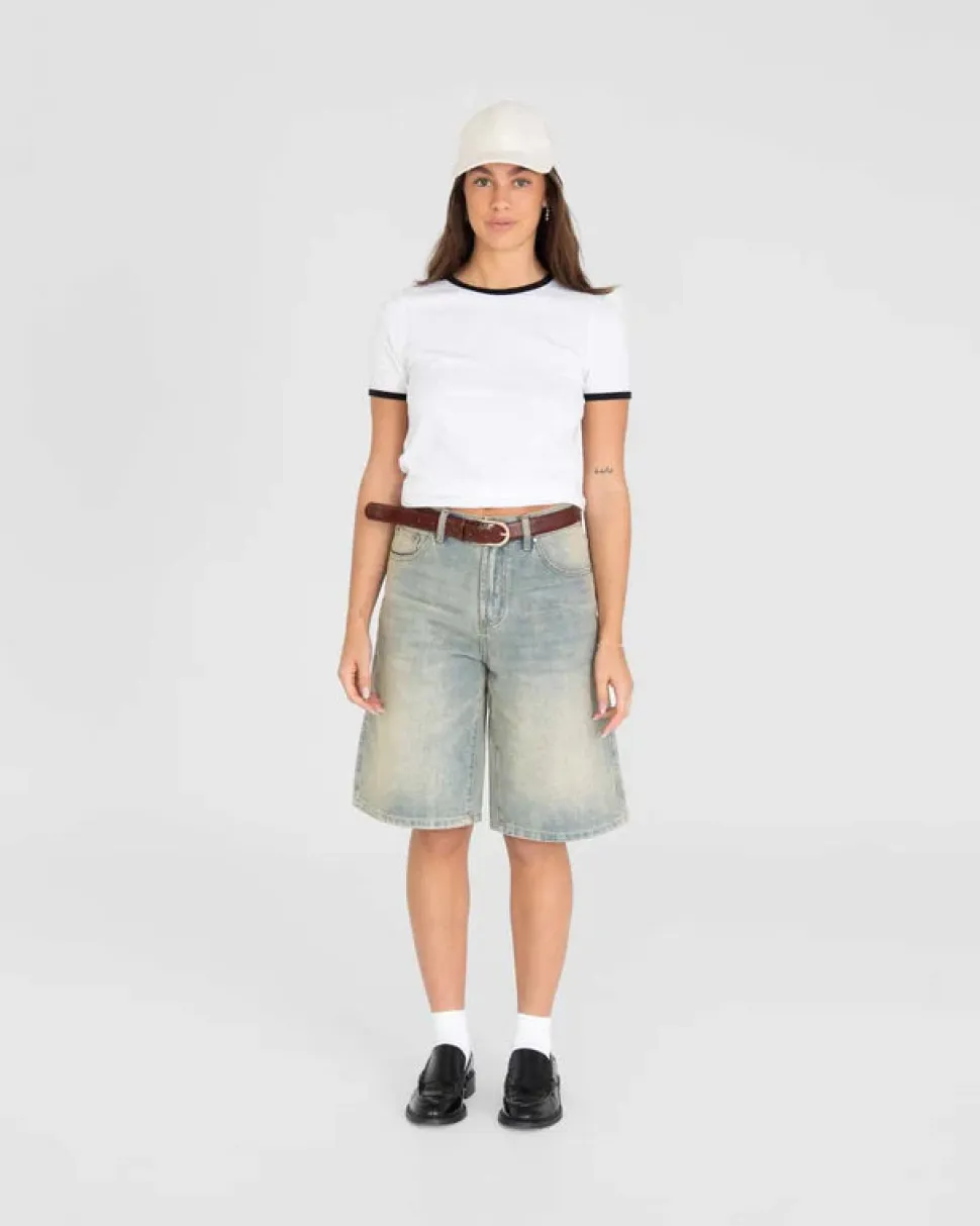 Jorts Light Blue Vintage Wash