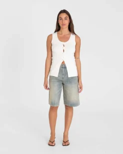 Knit top Hvid