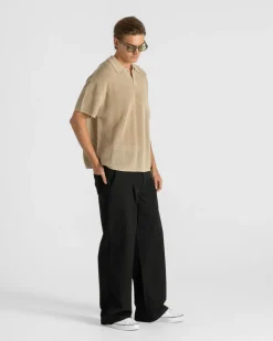 Knitted Polo Beige