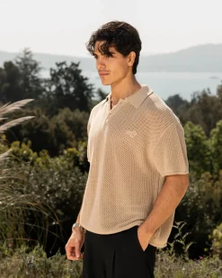 Knitted Polo Beige