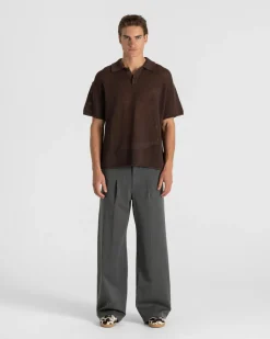 Knitted Polo Brown