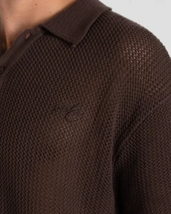 Knitted Polo Brown