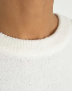Knitted t-shirt White