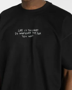 Life is too short T-shirt Black