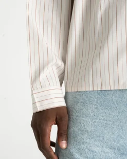 Oxford Longsleeve Shirt Brown Striped