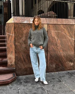 Regular Denim Jeans Light Blue
