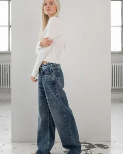 Regular Denim Jeans Mid Blue