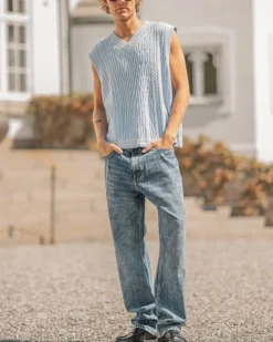 Regular Denim Jeans Mid Blue