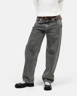 Regular Denim Jeans Washed Grey