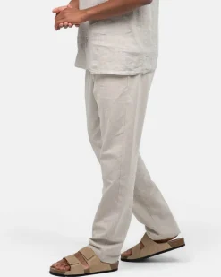 Regular Hørbukser Beige