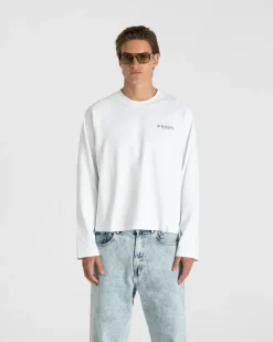 Riviera Rogue Raglan Longsleeve White