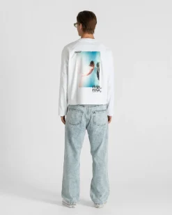 Riviera Rogue Raglan Longsleeve White