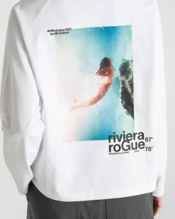 Riviera Rogue Raglan Longsleeve White Dame