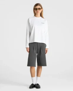 Riviera Rogue Raglan Longsleeve White Dame