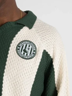 SC Football Knit Green/beige