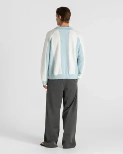 SC Football Knit Light Blue/white