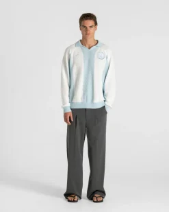 SC Football Knit Light Blue/white