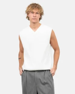 Strikvest Hvid