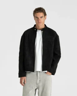 Suede Jacket Black
