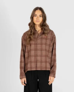 Ternet Flannel shirt bordeaux