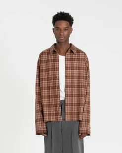 Ternet Flannel shirt bordeaux