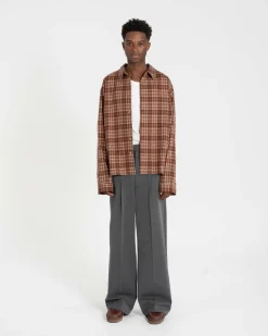 Ternet Flannel shirt bordeaux