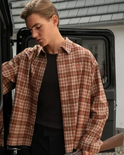 Ternet Flannel shirt bordeaux